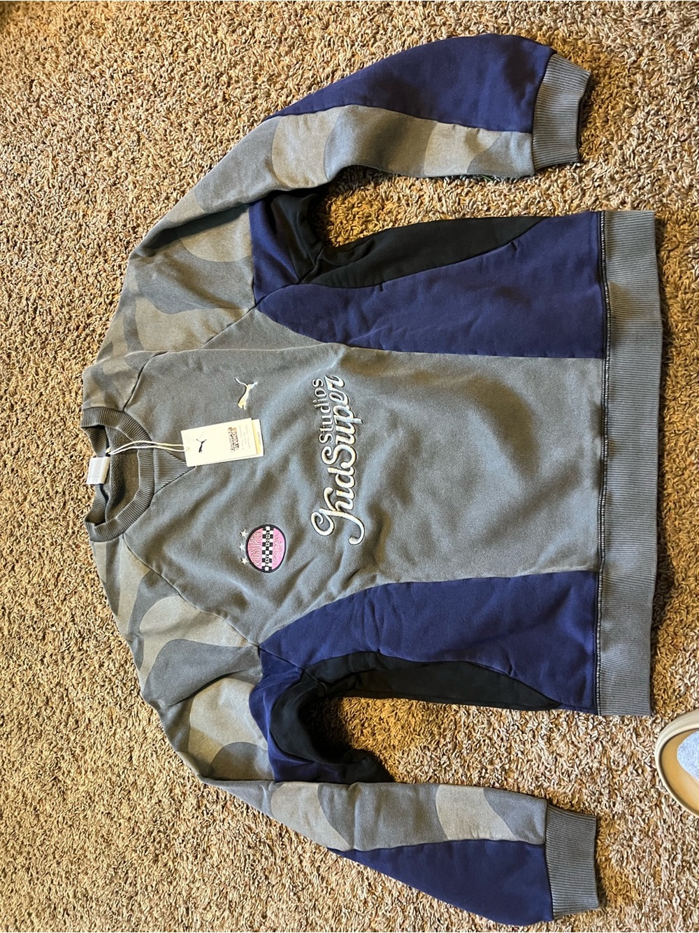 Mens Puma Kidsuper Crew Sweater (632364 01) Size Small